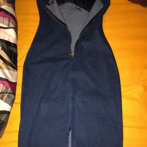 Fashion Nova Denim Stretch Dress